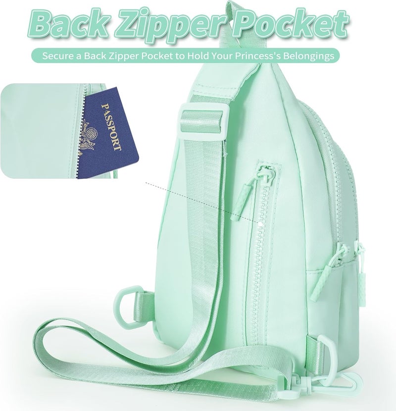 Fystdtote Birthday Gift for 5 6 7 8 9 10 11 12 13 14 15 16 Year Old Girls Fanny Pack Crossbody Bags for Women,Cute Trendy Stuff - Light Green,A - Image 4